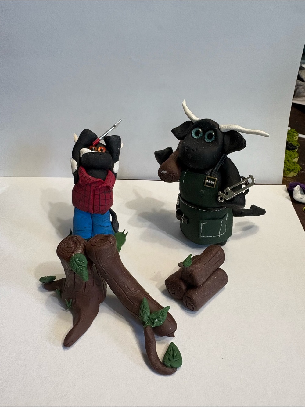 Lumberjack cows